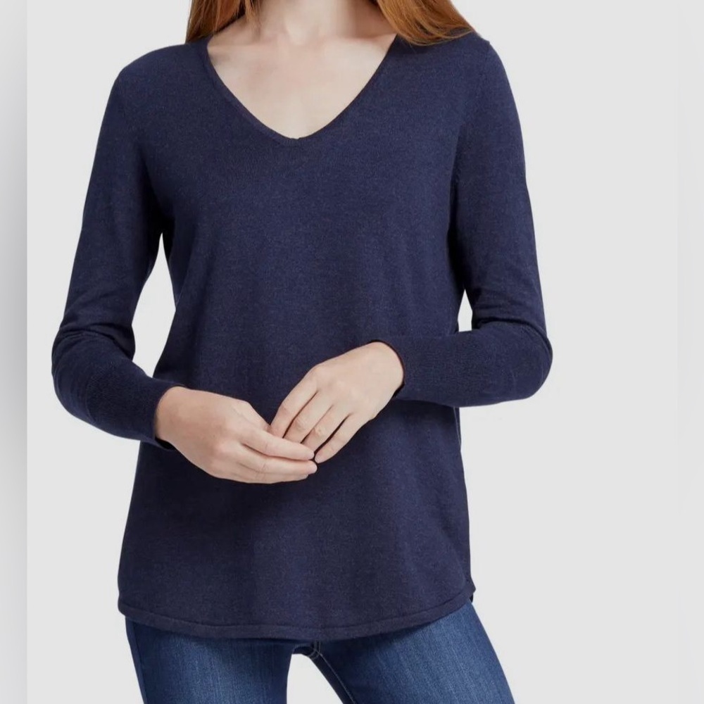 Nic + Zoe Navy Blue Sweater - New - Size XL